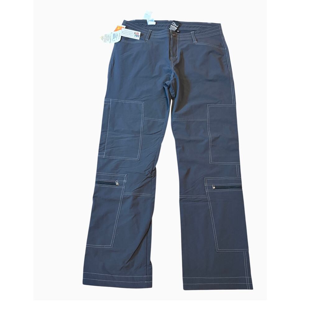 KUHL Women's Gray Mova Cargo Hiking Pants Size 14 Charcoal Performance NWT
